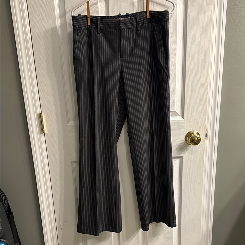 Women’s Black Pinstripe Pants